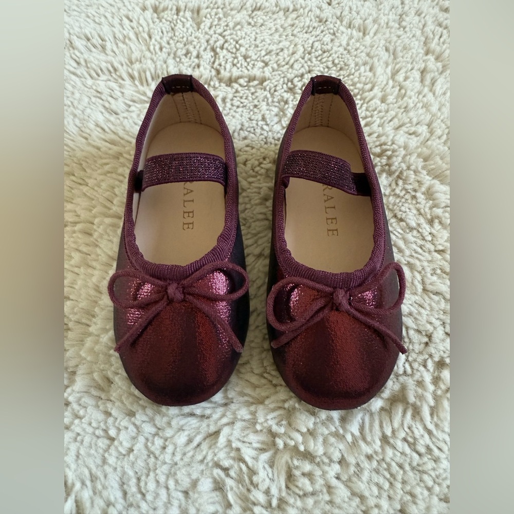 Noralee Ballet Flat in Metallic Fig - Sise 5